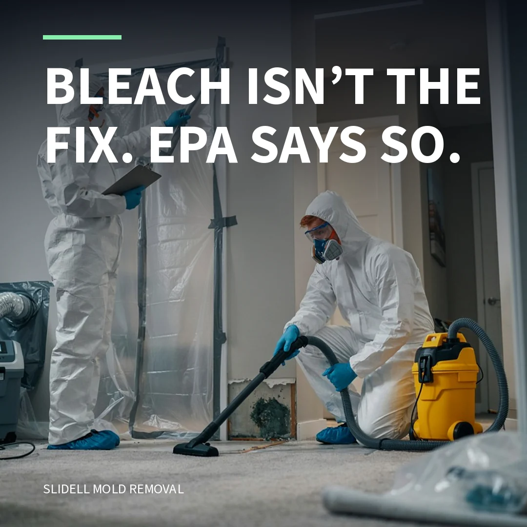Bleach isn’t the fix. EPA says so.